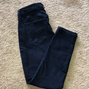 Dark wash skinny jeans